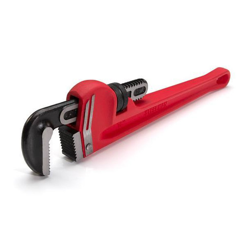 Steelman 18-Inch Heavy-Duty Cast Iron Straight Handle Pipe Wrench