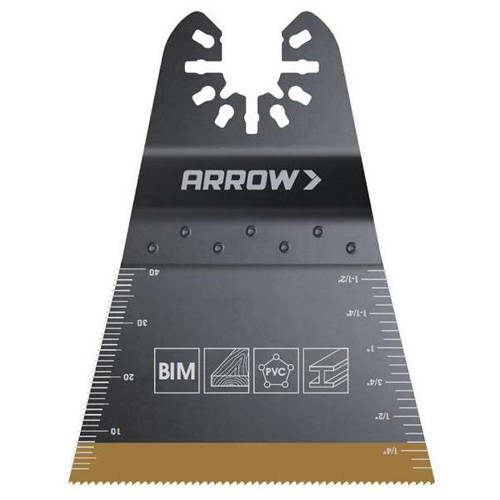 Arrow Titanium Coated Bi-Metal Wood And Nail Blade, 2-11/16", Package Of 3
