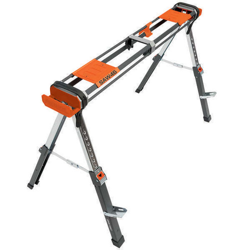 Protocol Equipment Lightweight Aluminum Sawhorse, Adjustable Height, 46" X 29"