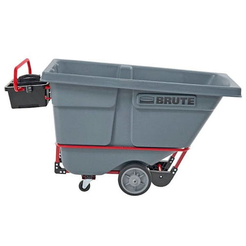 Rubbermaid Commercial BRUTE Rotomolded Tilt Truck, 1 Cu Yd, Heavy Duty Plus, Gray