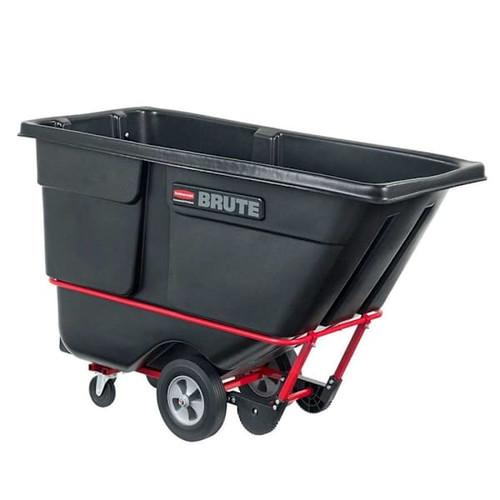 Rubbermaid Commercial BRUTE Rotomolded Tilt Truck, Standard Duty, 1 Cu Yd, Black