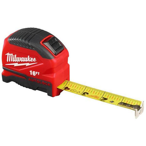 Milwaukee Auto-Lock Tape Measure, 16 Ft