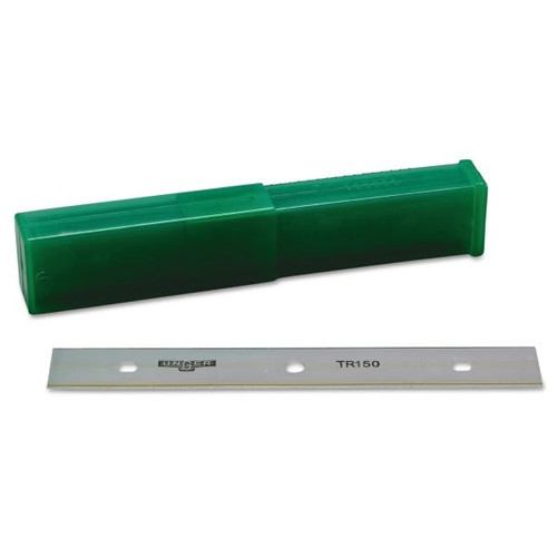 Unger Ergotec Glass Scraper Replacement Blades, 6" Double-Edge, (25-Pack)