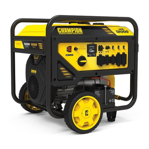 Champion 12,000-Watt Electric Start Home Backup Portable Generator With CO Shield