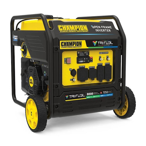 Champion Power Equipment 9000-Watt Electric Start Tri Fuel Inverter Generator