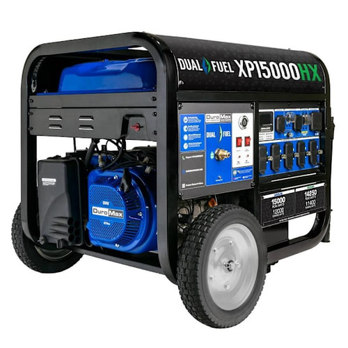 Duromax 15000w/12000w Dual Fuel Elec. Start Gasoline/Propane Portable Generator
