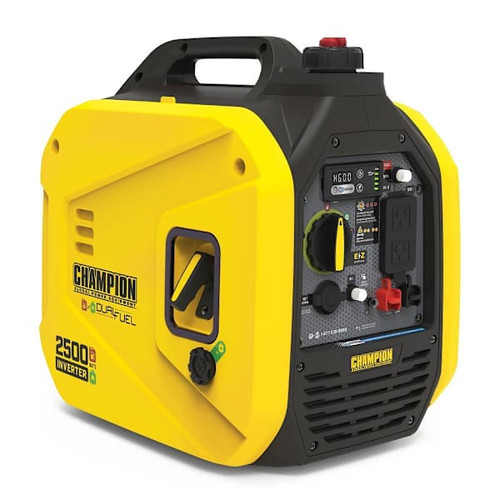 Champion Power Equipment 2500-Watt Dual Fuel Ultralight Portable Inverter Generator With Quiet Technology CO Shield