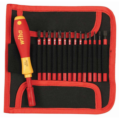 Wiha 15 Piece Insulated Slimline Blade Set