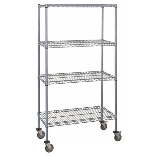 Quantum Storage Systems Mobile Cart 48w X 18d X 80"H Chrome