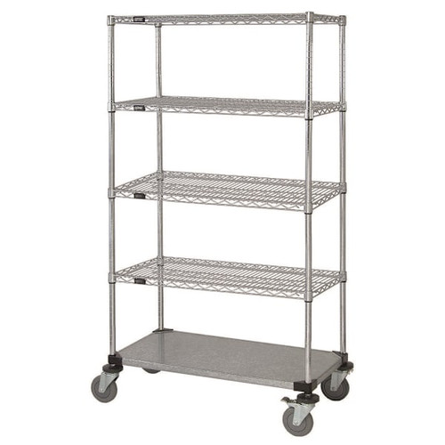 Quantum Storage Systems Mobile Cart 36w X 24"D X 69"H Chrome