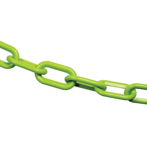 Mr. Chain 2" X 100 Safety Green Biodegradable Plastic Safety Chain