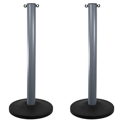 Mr. Chain Silver 3" Hd Industrial Stanchion Package Of 2