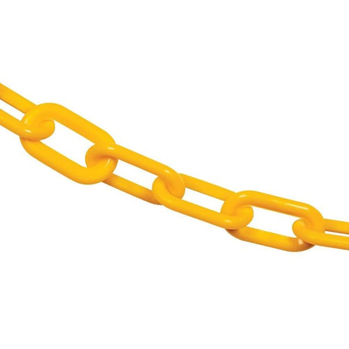 Mr. Chain 2" X 100 Traffic Yellow Plastic Safety Chain