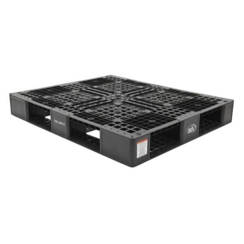 Vestil Black Polyethylene Pallet With 4 Way Entry 6600lbs Capacity