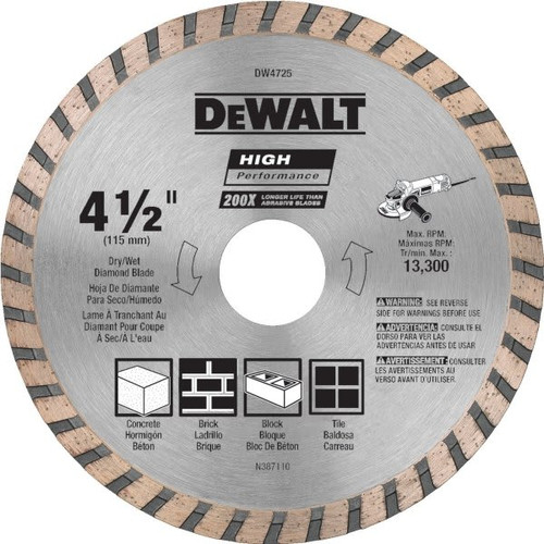 Dewalt 4-1/2" Diamond Blade