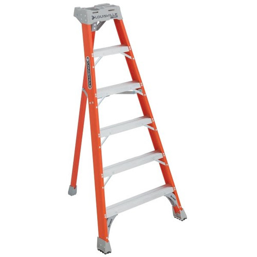 Louisville Ladder Ft1500 6 Ft. 300 Lb. Fiberglass 5-Step Tripod Ladder