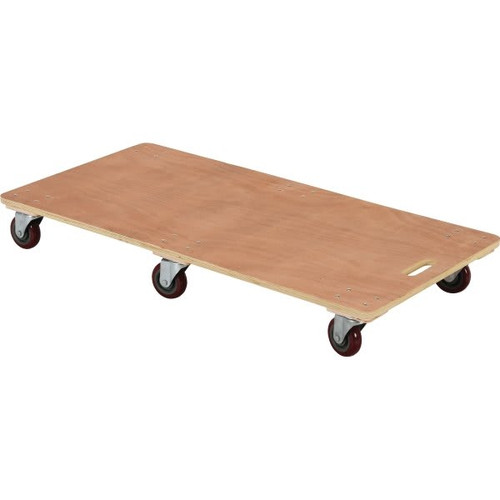 Vestil 1200 Lb Capacity Solid Deck Hardwood Dolly 48 X 24"