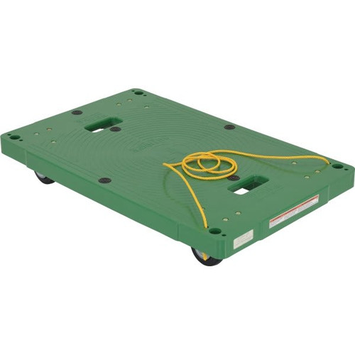Vestil 500 Lb Capacity Plastic Dolly 33.5 X 21.25" With Pull Rope