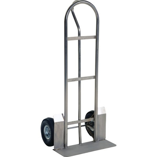 Vestil 500 Lb Capacity P-Handle Stainless Steel Hand Truck With Pneumatic Wheels
