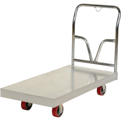 Vestil 3600 Lb Capacity Silver Aluminum Sheet Deck Platform Truck 60" X 24"