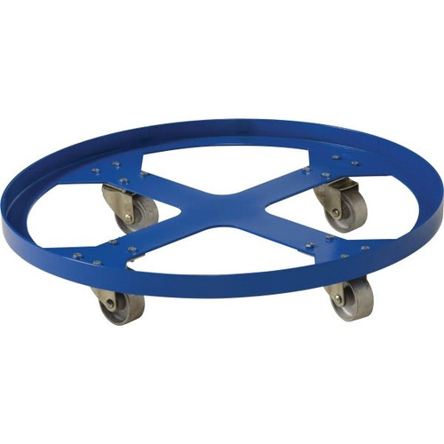 Vestil 1200 Lb Capacity Blue Steel Overpack Drum Dolly 32"