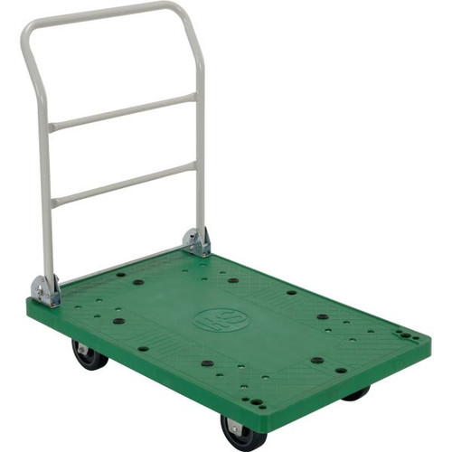 Vestil 500 Lb Green Plastic Folding Handle Platform Truck 37" X 25"