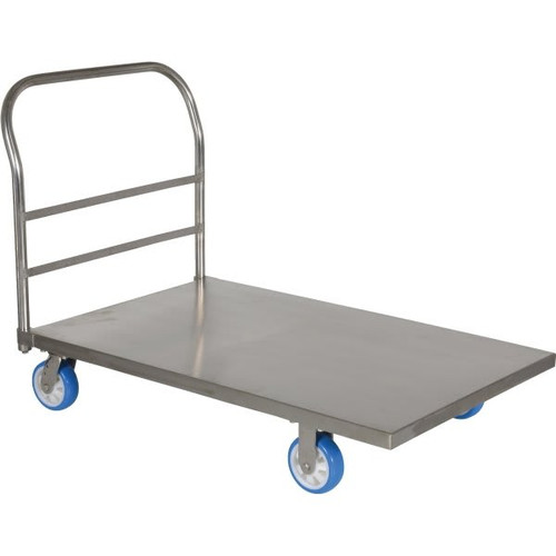 Vestil 2000 Lb Capacity Silver Stainless Steel Platform Truck 48" X 30"