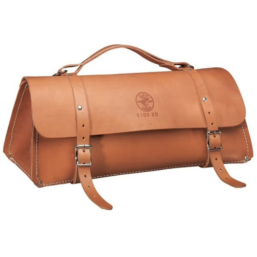 Klein Tools Tan Deluxe Leather Bag 24"