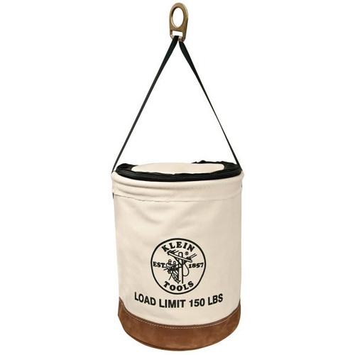 Klein Tools Off-White Heavy-Duty Top Closing Bucket 22"