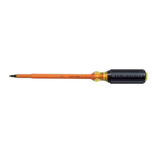 Klein Tools Screwdriver, Insulated, #1 Square, 7 Inch Length