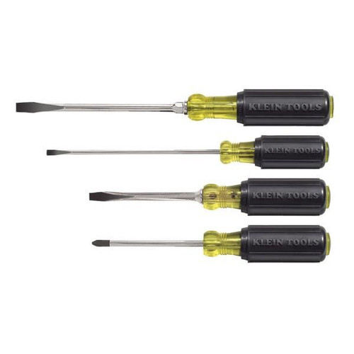 Klein Tools Cushion-Grip Screwdriver Set, 4 Piece Set