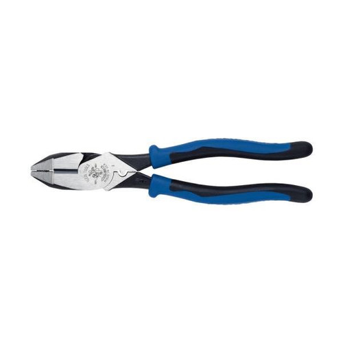 Klein Tools 9 In. Journeyman Side-Cutting Crimping Pliers (Blue/Black)