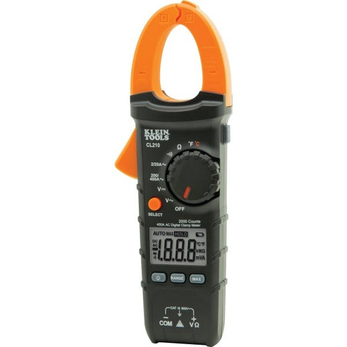 Klein Tools 600 Volt Ac/Dc 400 Amp Auto-Ranging Digital Clamp Meter W/ Temp