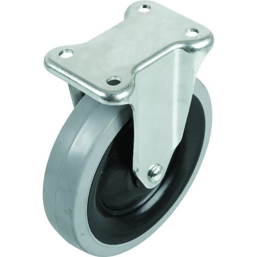 Shepherd 6" Rubber Gray Non-Marking Wheel Rigid Caster