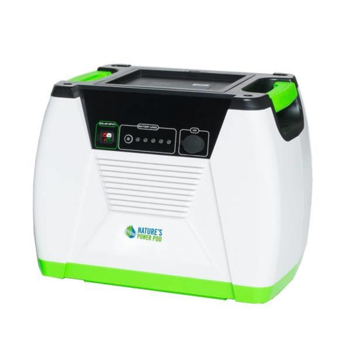 Nature'S Generator 1200w/100ah Sealed Lead Acid Battery Power Pod, LED Gauge