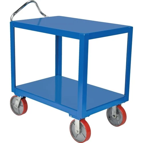 Vestil Blue Heavy-Duty Ergo Handle Cart 24 X 36" With Casters