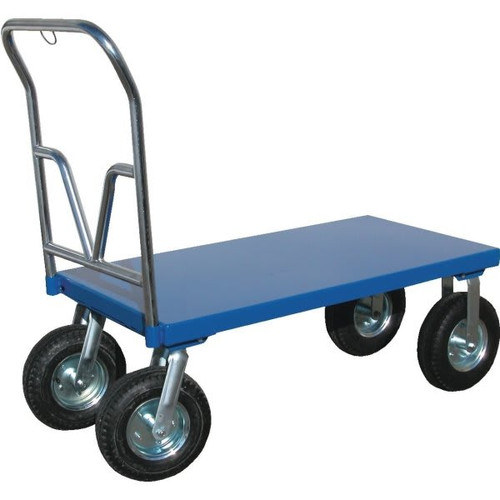 Vestil Blue Pneumatic Tire Platform Cart 30 X 60"