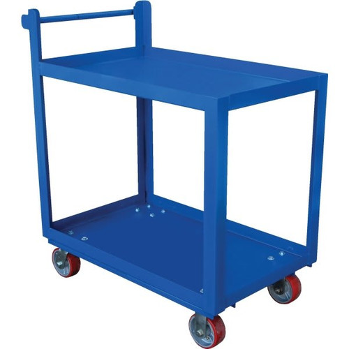 Vestil Blue Steel Service Cart 28 X 40" With 2-Shelf