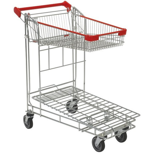 Vestil Silver Nestable Wire Cart 36 X 17 X 40"