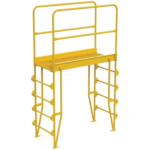 Vestil Steel 5-Step Vertical Crossover Ladder 44"