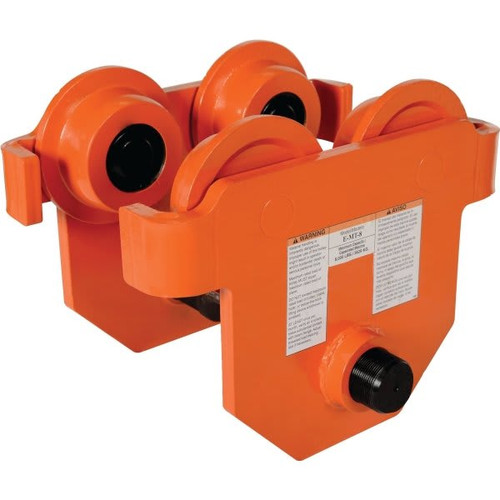 Vestil 6000 Lb Capacity Orange Push Eye Hand Trolley
