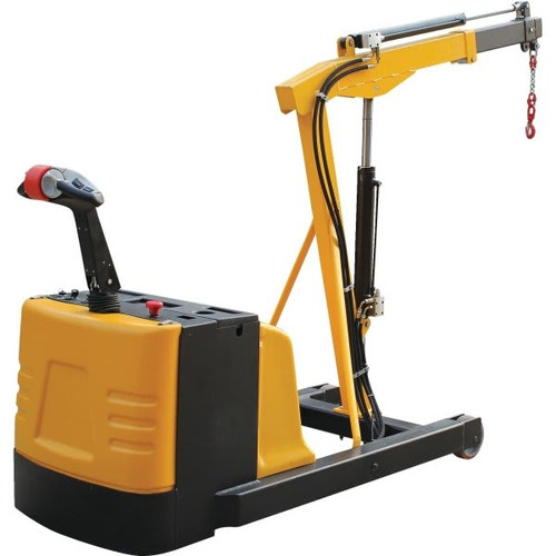 Vestil 2500 Lb Capacity Yellow Electric-Powered Floor Crane