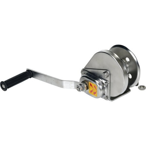 Vestil 1200 Lb Capacity Stainless Steel Hand Winch 4.2-1 Gear Ratio