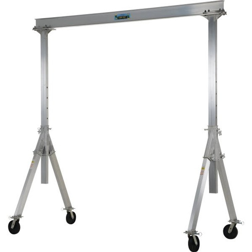 Vestil 4000 Lb Capacity Gray Aluminum Adjustable Height Gantry Crane 12' X 10'