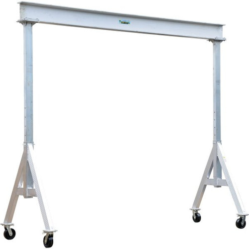 Vestil 6000 Lb Capacity Silver Aluminum Adjustable Height Gantry Crane 15' X 8'