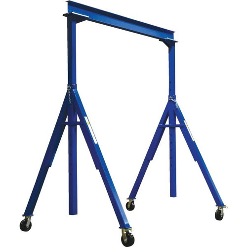 Vestil 6000 Lb Capacity Blue Steel Adjustable Height Gantry Crane 10' X 16'