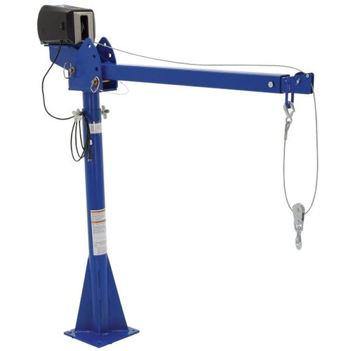 Vestil 2000 Lb Capacity 115 Volt Ac Power Lift Jib Crane 3' - 5'
