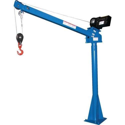 Vestil 2000 Lb Capacity 12 Volt Dc Power Lift Jib Crane 4'-7'