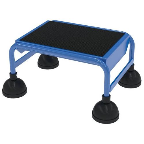 Vestil Blue 1-Step Spring Loaded Rolling Ladder 16.13"