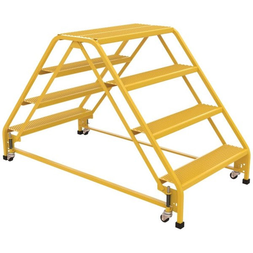 Vestil Perforated 4-Step Double Sided Portable Ladder 65.56 X 32.75"